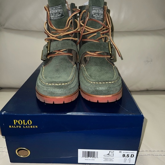 COPY - Authentic men’s, designer, camouflage, Ralph, Lauren, ranger boots - Picture 2 of 7